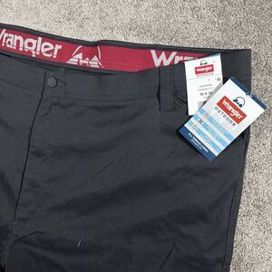 Wrangler ATG Pants Mens Fit 50x30 Black Nylon Performance Cargo Stretch Hiking